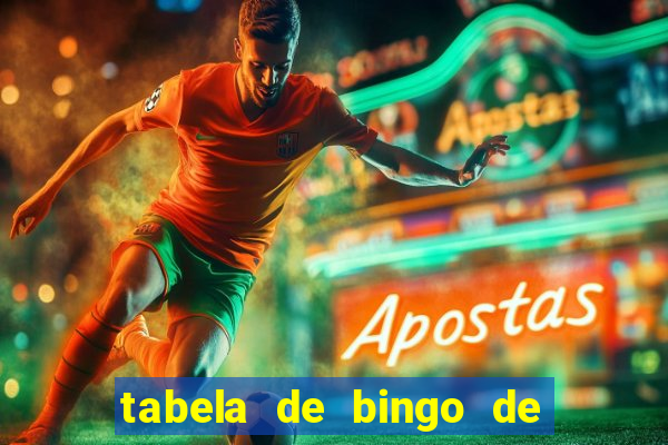 tabela de bingo de 1 a 100